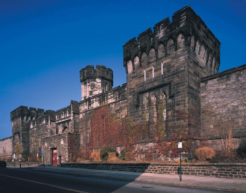 The front of the penitentiary.