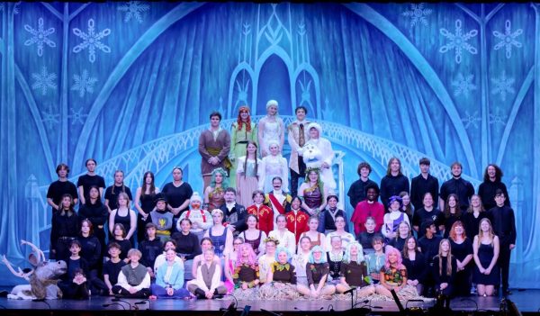 Picture of Kennard-Dale High School’s “Frozen” musical cast.