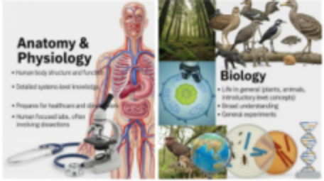 Anatomy & Physiology vs. Biology