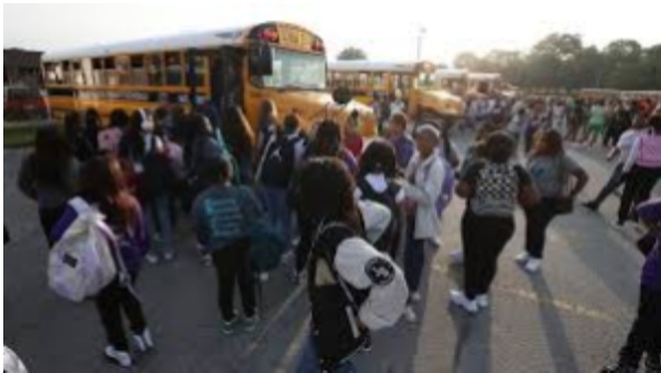 High Schoolers Starting the Day